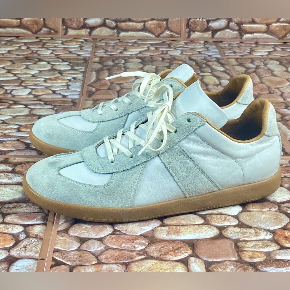 💳SOLD🛍 Beckett Simonon Morgen Trainers - White Gum Casual Sneakers/Shoes Men